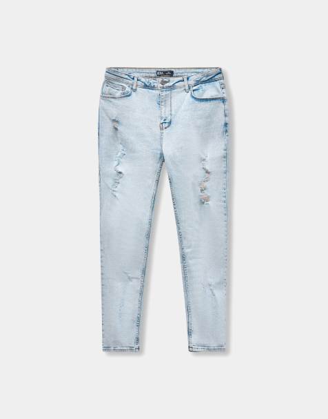 Hera Distressed Slim Fit jean in Light Blue - view 1