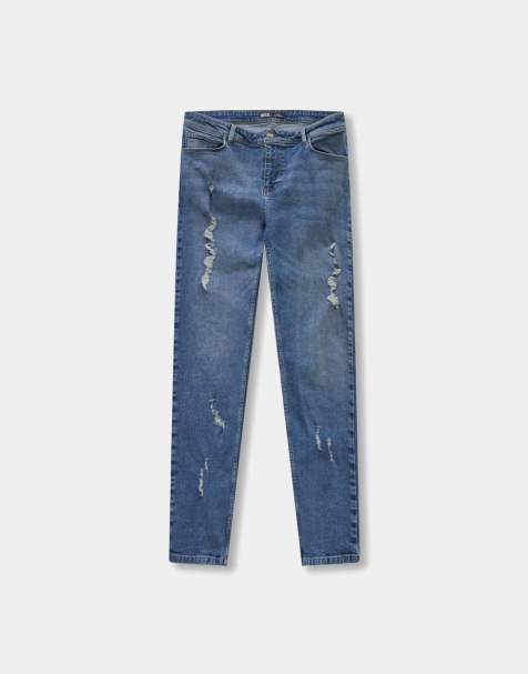 Hera Distressed Slim Fit jean in Mid Blue - view 1