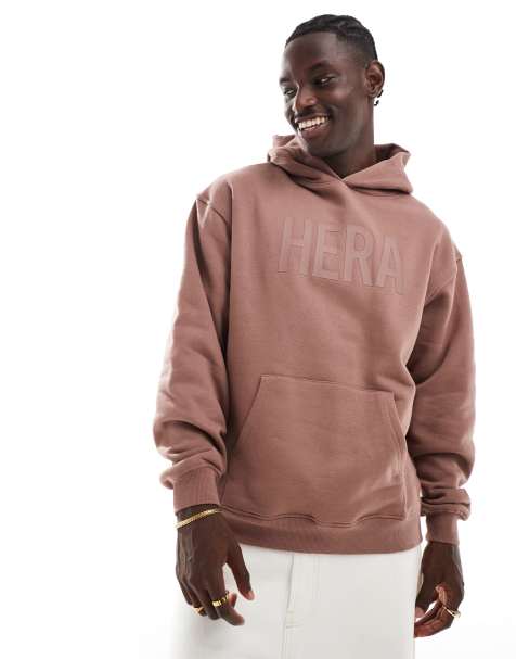 Men s Brown Hoodies Brown Sweatshirts Zip Up Hoodies ASOS