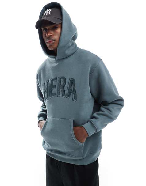 Hera Mens 365 oversized hoodie in sage - view 1