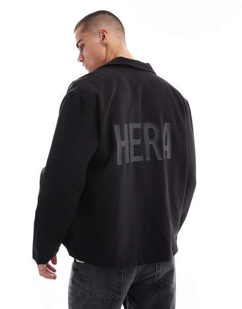 Hera Mens coach jacket in black - view 1