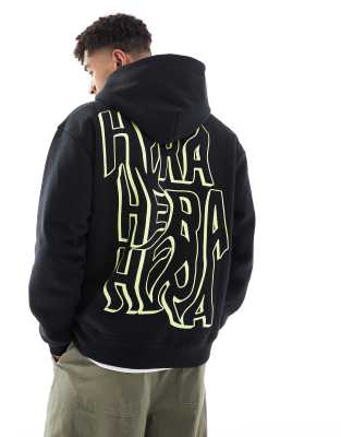 Hera Mens grafitti hoodie in black