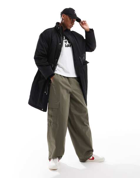 Hera Mens layer parker jacket in black - view 1