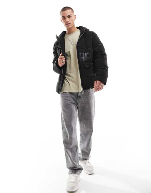 Hera Mens layer puffer jacket in black