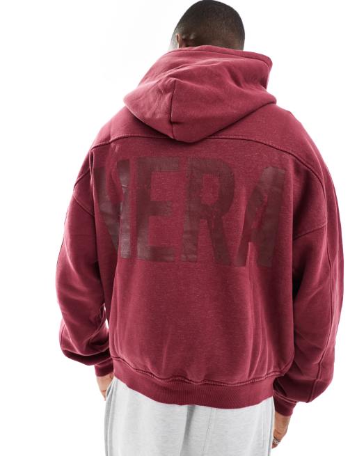 Red graphic hoodies sale