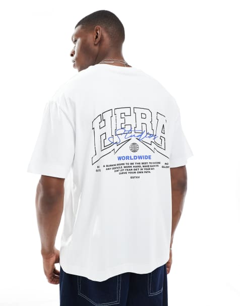 Hera Mens worldwide t-shirt in white