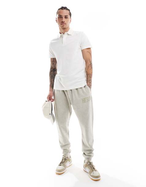 Hera Washed oversized sweatpant in vintage grey green - view 1