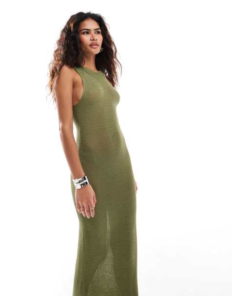 Heretic Nine Exclusive distressed maxi knit dress with hood - view 1