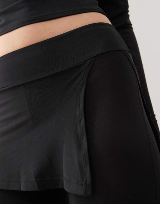 Heretic Nine stirrup leggings with skirt in black (part of a set), 4 of 5