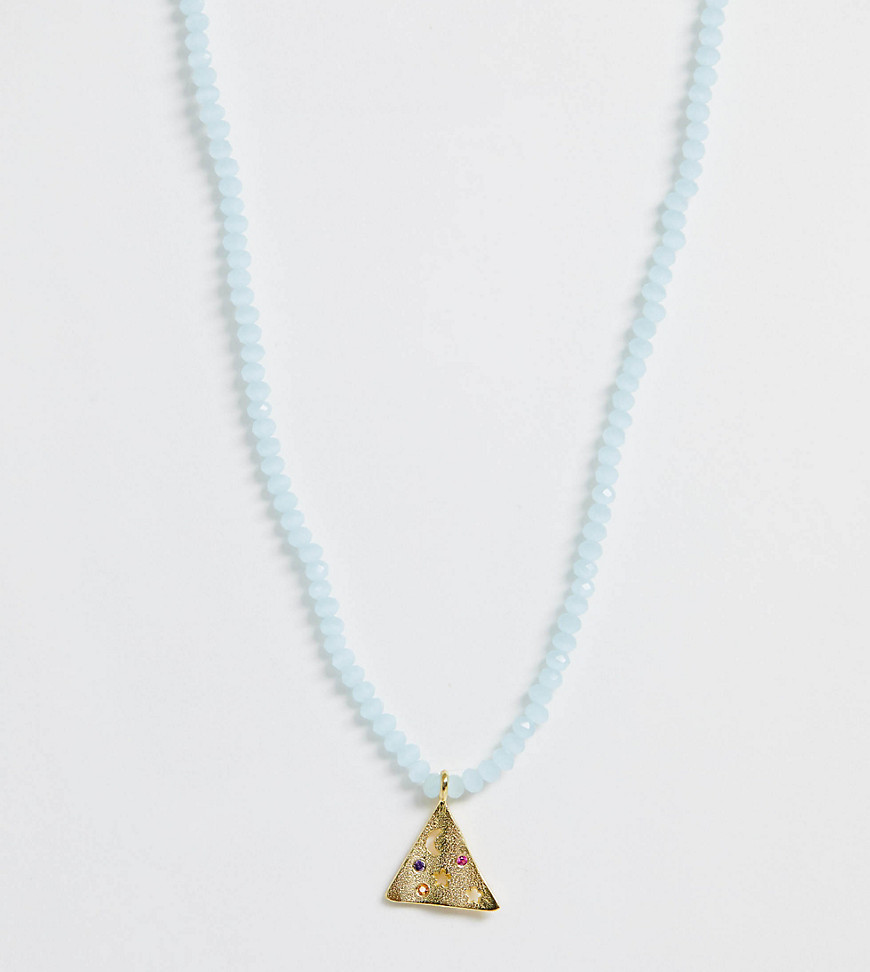 Hermina Athens gold filled triangle pendant necklace