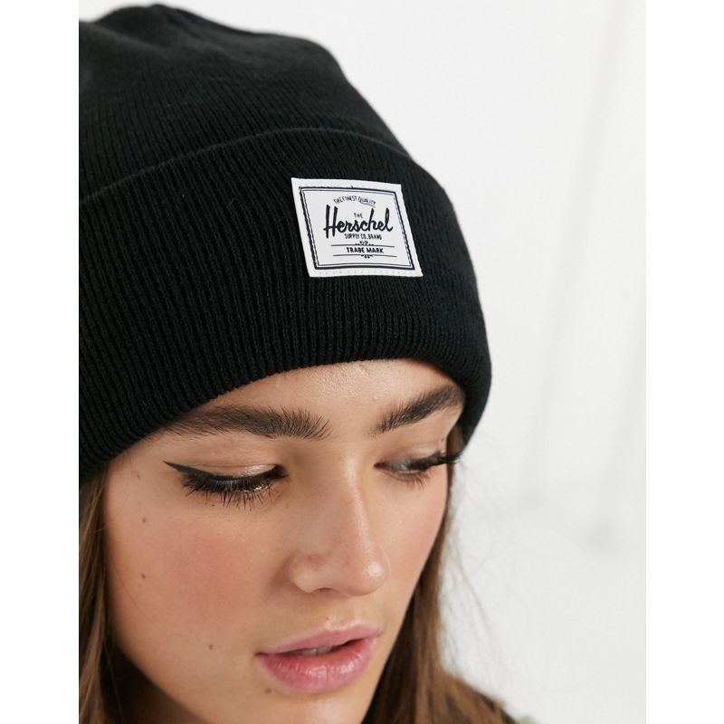 Accessori Cappelli Herschel - Elmer - Berretto classico nero con logo