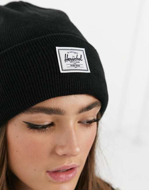 Herschel – Elmer – Svart mössa med klassisk logga, 3 av 4