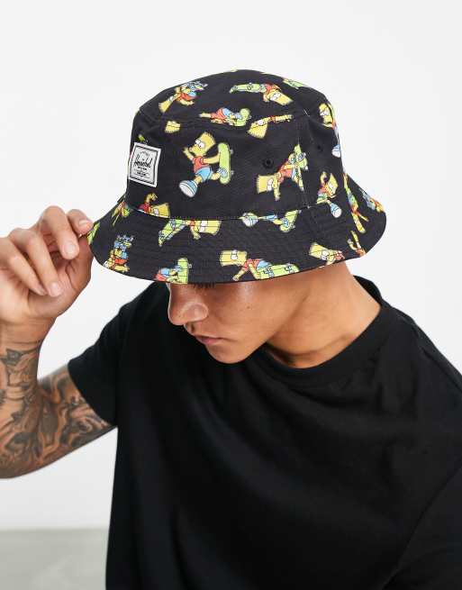 Herschel Supply Co – Bart Simpson – Anglerhut in Schwarz