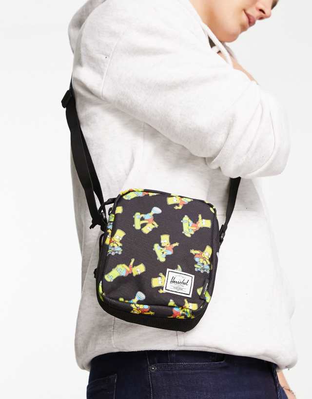 Herschel Supply Co Bart Simpson crossbody bag in black