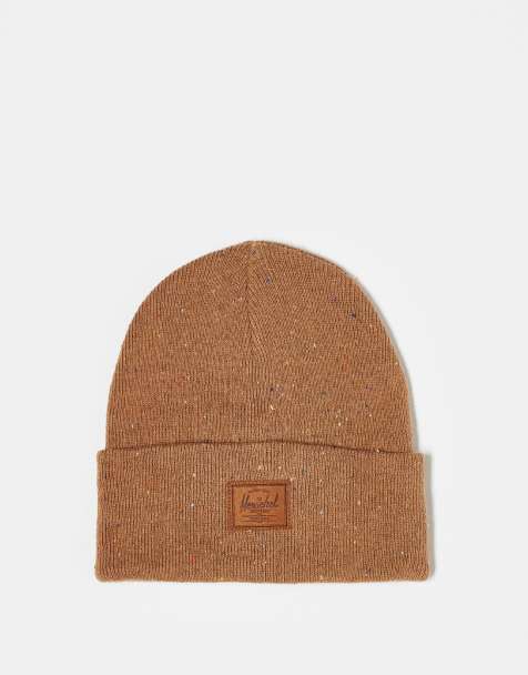 Herschel Supply Co - Beanie in gemêleerd bruin - view 1