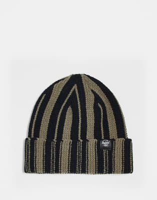 Herschel Supply Co - Bonnet rayé - Noir