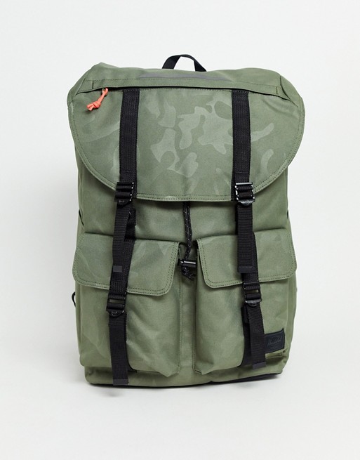 Herschel Supply Co Buckingham backpack in olive camo 33l