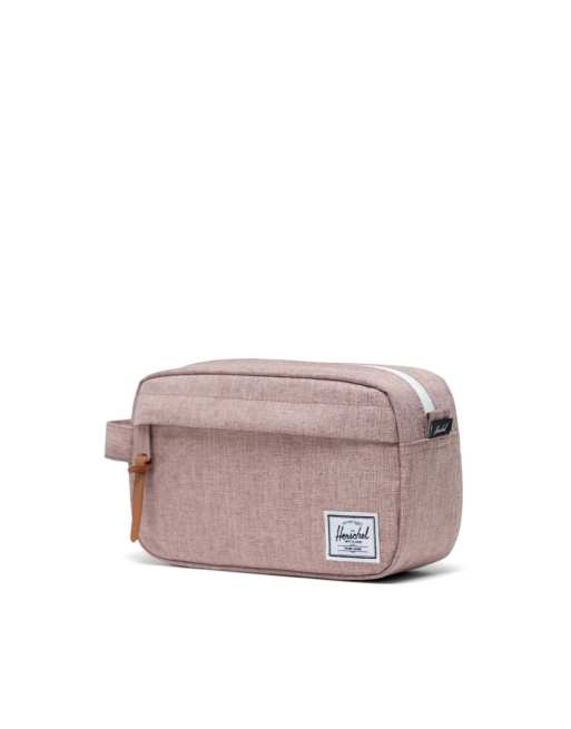 Herschel Supply Co. Chapter Beauty case da viaggio con motivo incrociato rosa cenere