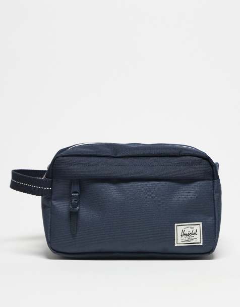 Herschel Supply Co chapter travel kit washbag in dark blue - view 1