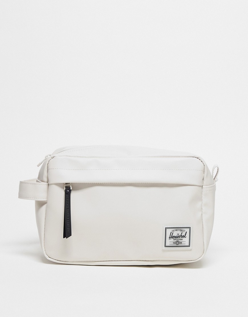 Herschel Supply Co Chapter weather resistant travel kit in off white