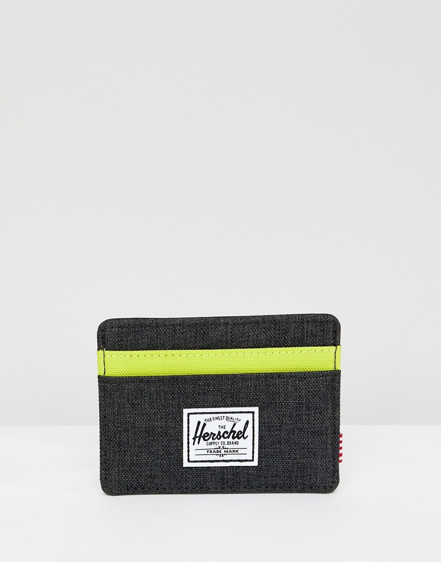 Herschel Supply Co - Charlie - Porta carte di credito con protezione da RFID-Nero