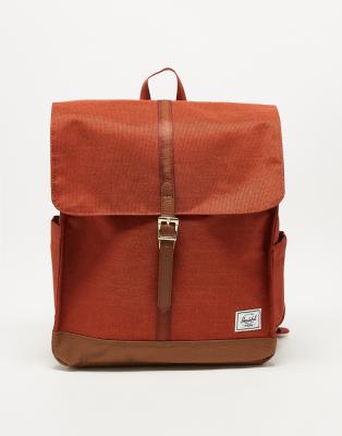 Herschel Supply Co Herschel Supply Co city backpack with laptop sleeve in rust-Orange