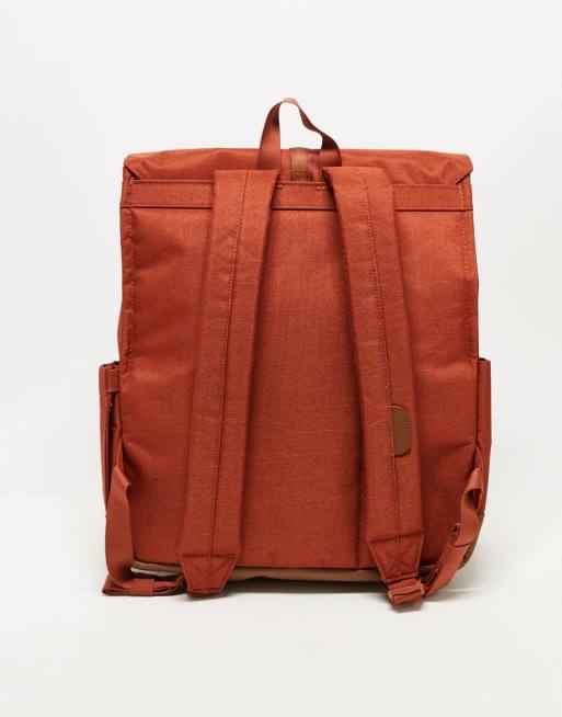 Herschel Supply Co city backpack with laptop sleeve in rust, 3 of 3