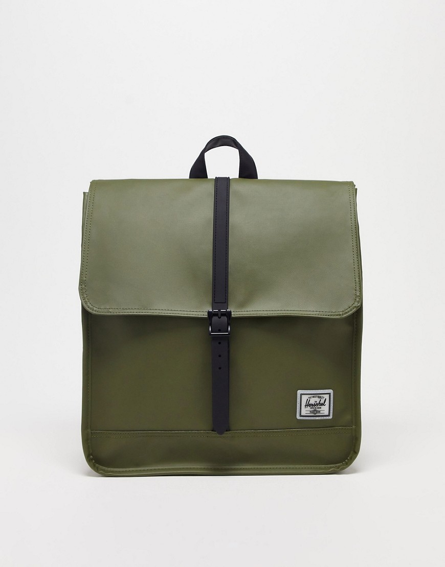 Herschel Supply Co City Medium Recycled-shell Backpack In Green