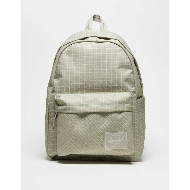 herschel backpack grid Herschel Supply Co classic backpack in light green grid print