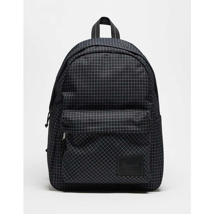 herschel backpack grid Herschel Supply Co classic backpack in off black grid print