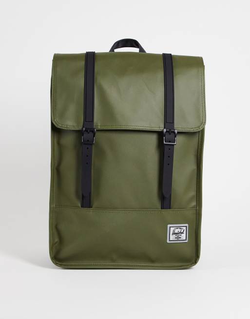 Herschel Supply Co – Classic – Czarny plecak XL odporny na warunki atmosferyczne w kolorze zgniłej zieleni