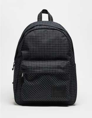 Herschel Supply Co - Classic - Rucksack in Schwarz mit hellem Gittermuster