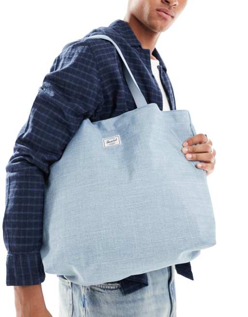 Herschel Supply Co classic tote bag in pale blue ASOS