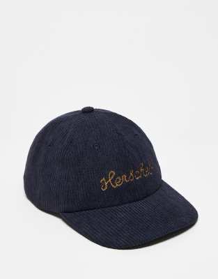 Herschel Supply Co Herschel Supply Co corduroy cap in navy