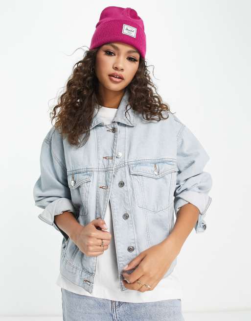 Herschel Supply Elmer beanie hat in fuchsia ASOS