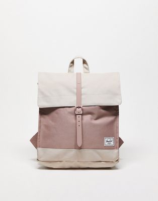 Herschel Supply Co Exclusive City backpack in stone and ash rose