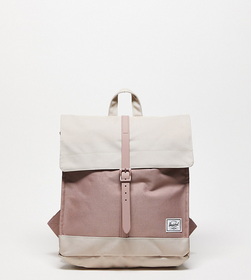 herschel supply co exclusive city backpack in stone and ash rose-multi