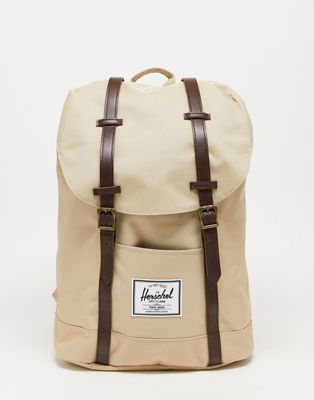 Herschel Supply Co Exclusive Retreat backpack in light taupe