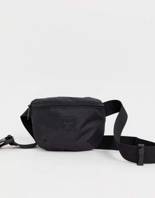 asos black bum bag