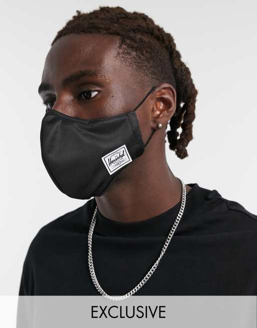 Herschel Supply Co – Gesichtsmaske in Schwarz