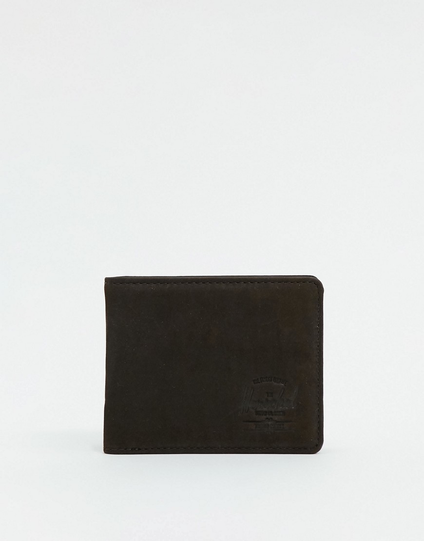 Herschel Supply Co Hank+ RFID leather billfold wallet in brown
