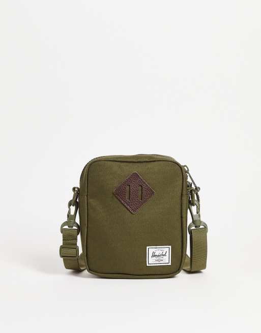 Herschel Supply Co Heritage cross body bag in ivy green