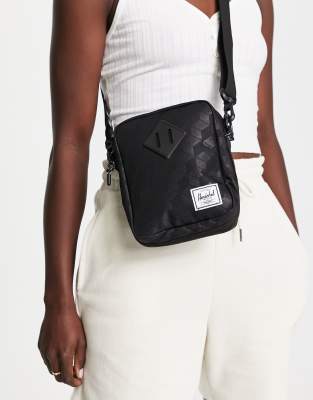 Herschel Supply Co Heritage crossbody bag in black check