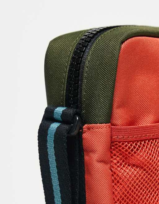 Herschel Supply Co Heritage crossbody in orange black and green