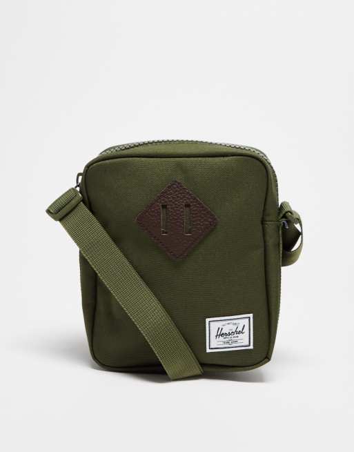 Herschel Supply Co Heritage Crossbody Shoulder Bag in Green