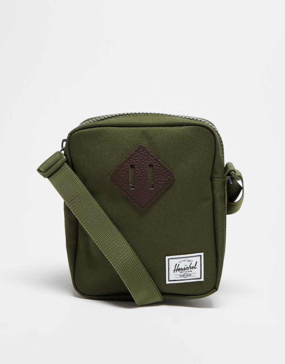 Herschel Supply Co Heritage Crossbody Shoulder Bag in Green