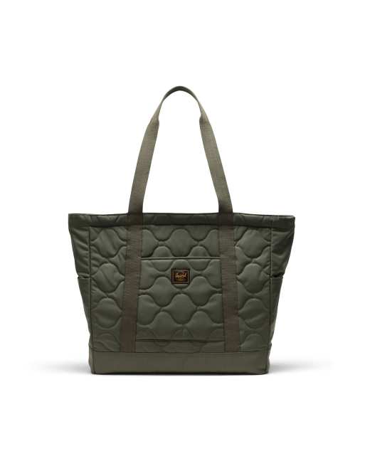 Herschel Supply Co Herschel heritage quilted capsule tote in green