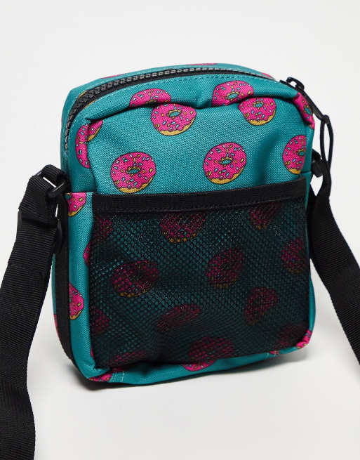 Herschel Supply Co Homer Simpson doughnut crossbody bag in blue, 2 of 4