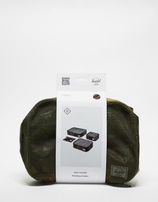 Herschel Supply Co Kyoto packing cubes in camo