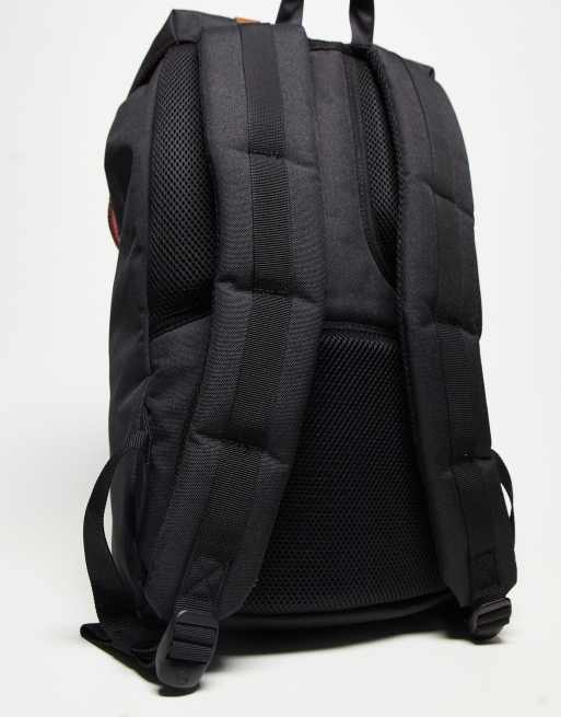 Herschel Supply Co Little America backpack in black with tan straps | ASOS